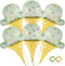 YOTHORN 6 Pcs Ice Cream Balloons, Giant Ice Cream Cone Foil Balloon for