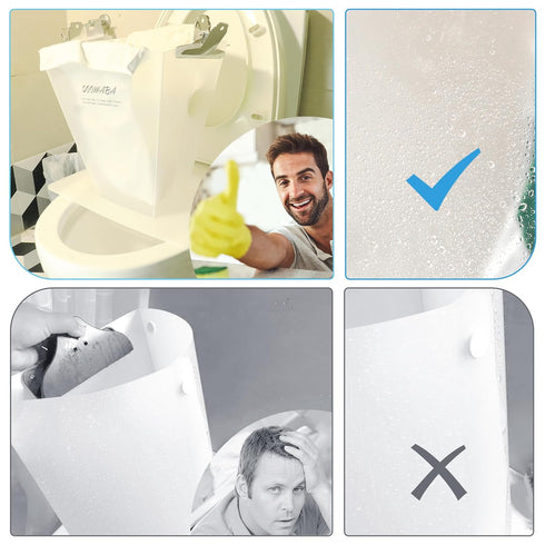 QOOMABA Cloth Diaper Sprayer Splatter Shield - Snap Design to Avoid Falling, Stable Placement Allows for One-Handed
