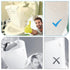 QOOMABA Cloth Diaper Sprayer Splatter Shield - Snap Design to Avoid Falling, Stable Placement Allows for One-Handed