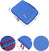 Mchoi Shockproof Carrying Case for Hot Wheels 20 Cars, Toy Car Organizer for Matchbox Cars Storage, Blue, Case Only