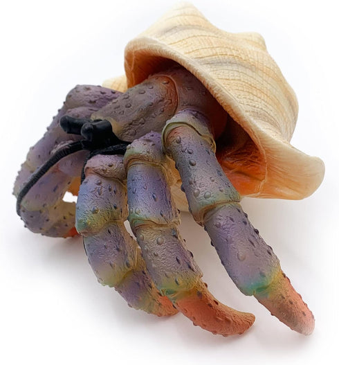 Gemini&Genius Sea Animal Hermit Crab Action Figure Toy for Kids, Realistic Ocean Crab Educational Role Play Toy
