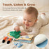 0-12 Tummy Montessori Soft Baby Book - Sensory Book for Babies Months with Crinkle Paper, Touch & Feel Textures, Baby