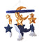Whale Hanging Mobile - Nautical Stars and Moon Nursery Mobile for Boys
