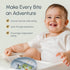 Studio Merveille 6-12 1-3, Silicone Suction Plates with Dividers - Grip Plates for Babies Months and Toddlers Toddler
