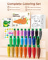 24 1-3 30-Page 120 JUPITEARTH Carrot Crayons for Kids Colors, Non Toxic Beeswax Crayons for Toddlers with Coloring Book