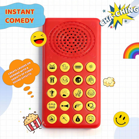 EchoVenrek 20 Sound Effects Machine - Noise Maker for Kids - Funny Sounds with Volume Control - Portable Electronic