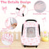 Baby Car Seat Cover, Windproof Carseat Cover for Infant Girls, Infant Warm Carseat Canopy with Double Layer Fabric