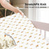 Pack and Play Sheets Fitted, 2-Pack Mini Crib Sheets, Organic Fitted for Pack N Play Mattress, Construction