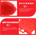 FRCOLOR Baby Head Scrubber Soft Silicone Baby Bath Scalp Brush Massage Flower Shape Cap Essential for Dry Brush Skin