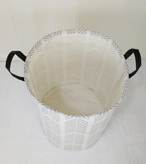 Round Laundry Hamper Storage Basket Organizer for Clothes and Toys with Handles, Gift Basket for Kids