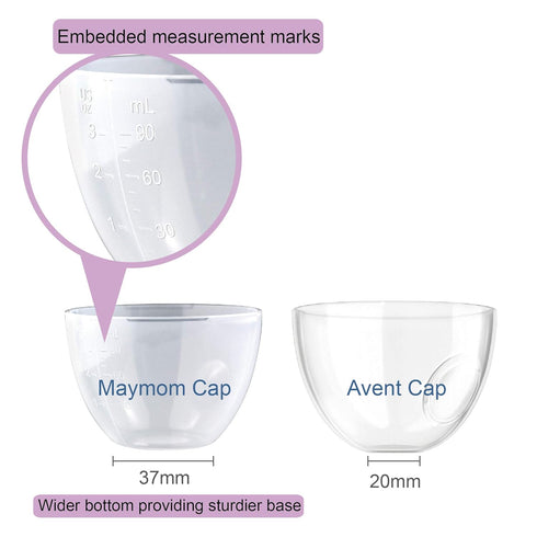 Maymom Dome Caps Compatible with Avent Natural PP Bottles or Natural Glass Bottles, Not for Classic Dome