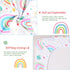 52x28 Inch JISEN Baby Crib Sheets Soft Breathable Rainbow Fitted Crib Sheets for Standard Crib and Toddler Mattress