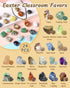 Voplintra 24 Pack Gem Filled Prefilled Easter Eggs, Gemstones Party Favors for Kids Prize Box Birthday Party Supplies