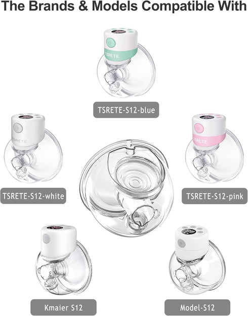 Gowing S12 Wearable Breast Pump Accessories Replacement Parts Duckbill Valve Compatible with kmaier TSRETE Model Breast
