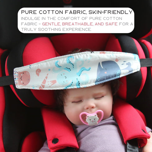 PandaEar 2 Pack Baby Head Support for Car Seat, Neck Relief Headrest Strap for Toddler Kids Children, Stroller