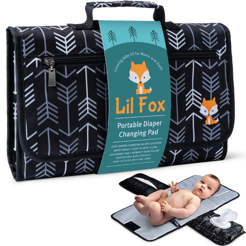 Portable Changing Pad, Waterproof Travel Baby Diaper Changing Mat, Foldable with Wipes Pocket, Gifts