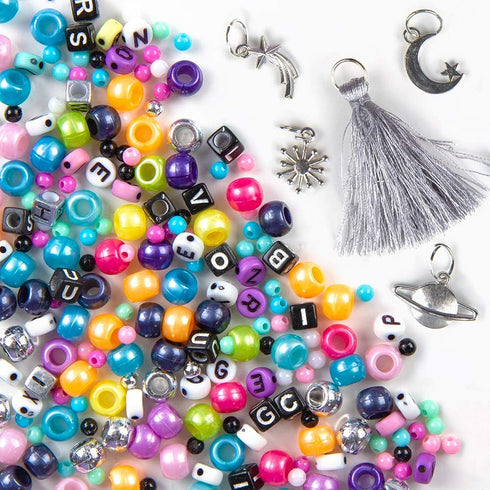 Fashion Angels Galaxy Bead Super Set (12679), 2,000+ Beads with Keeper Case, Makes 50+ Bracelets and Charms