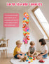 LSLYHTC 2Pcs 40 Stuffed Animals Storage Chain, Hanging Stuffed Animal Holder with Metal Clips, White Cotton Plush Toy