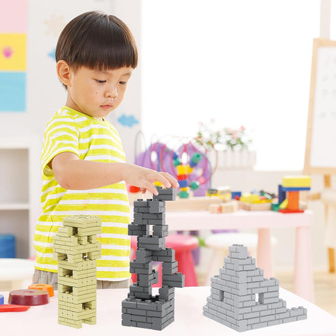 Classic Building Bricks, 300 Pcs Masonry Profile Bricks, Wall Blocks Compatible with Lego Parts and Pieces