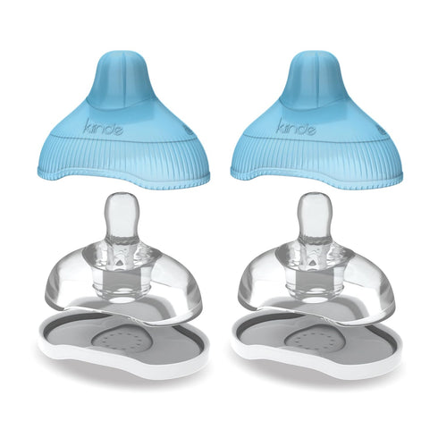 Kiinde Twist Active Latch Nipples - Medium Flow for Breast Milk or Formula Feeding, 2 Pack