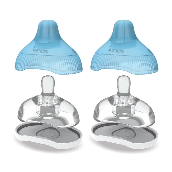 Kiinde Twist Active Latch Nipples - Medium Flow for Breast Milk or Formula Feeding, 2 Pack