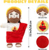 15" Yelakey Soothing Jesus Plush Toys with Light & Sound, Jesus Stuffed Breathing Plushy Doll, Christian Catholic