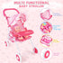 12" Set 15 3-5 deAO Baby Doll Stroller Baby Doll with Foldable Stroller PCS Accessories for Toddlers Christmas Birthday
