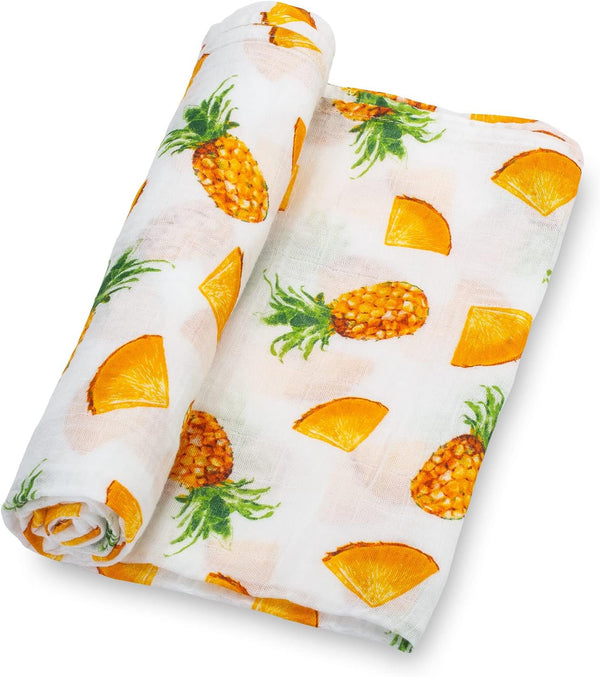 LollyBanks Baby Blanket, 100% Cotton Muslin Swaddle Blankets for Boys and Girls,