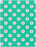 miaozhen 1 Pack 52x28 Cotton Baby Crib Sheets for Boys Girls Ultra Soft Daisy Flower Cyan White Crib Mattress Sheet