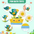 1-3 2-4 12-18 1+ Baby Bath Toys for Kids Ages | Fun & Easy Grip Mold Free Bath Toys Toddler | Bath Cups Spoon Watering