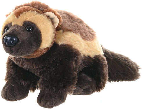12 Inches, Wild Republic Wolverine Plush, Stuffed Animal, Plush Toy, Gifts for Kids, Cuddlekins Multicolor