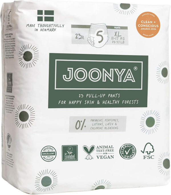 Joonya Pull-Up Pants Baby Diapers, Size 5 XL (24-37 lb) - 1