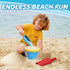 Umnodobn 9 Inch Summer 3 Pack Jumbo Beach Sand Toys Shovels for Kids Adults, Large Spade Scoop Gardening Tools, Sandbox