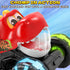 2 3 4 5 Intoypad Red Chomping Dino Monster Truck Toy Press and Go Car with LED Light Wheels Light-Up Push Car