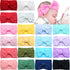 CÉLLOT 20 Colors Super Stretchy Soft Knot Baby Girl Headbands with Hair Bows, Nylon Head Wrap for Infants
