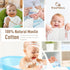 10 Pack 100% 20''X10'' Yoofoss Muslin Burp Cloths for Baby Organic Cotton Baby Washcloths for Boys Girls Large Super