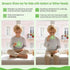Mukoiber 6-18 3X Settings Vibrating Teether for Baby | Sensory Toys for Kids with Autism | Toddler Travel Essential