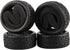 8pcs 1/10 on Road Soft Tires Tyres Fit for RC 1:10 Touring On Road Car Wheels Rim Black