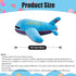 15.7" Airplane Plush Blue Stuffed Plane Toy, Aircraft Hug Pillow Gifts for Kids