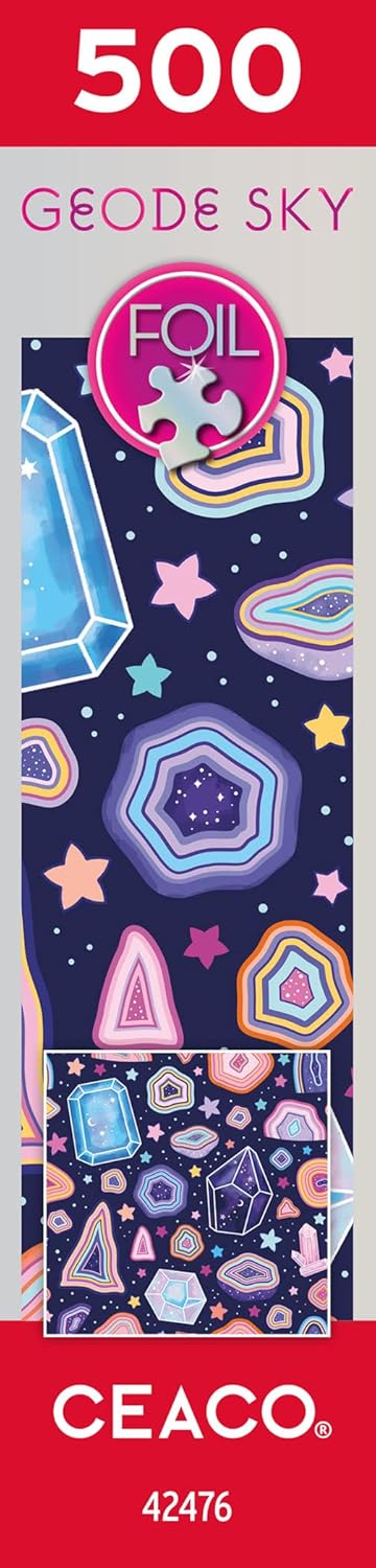 Ceaco Foil Puzzle - Geode Sky 500 Piece Jigsaw Puzzle