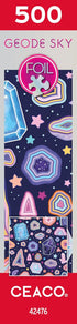 Ceaco Foil Puzzle - Geode Sky 500 Piece Jigsaw Puzzle