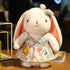 Soft and Cute Plush Rabbit, Small Flower Skirt Wearing Bow Rabbit Toys, Washable Stuffed Animal Rabbit for Children's