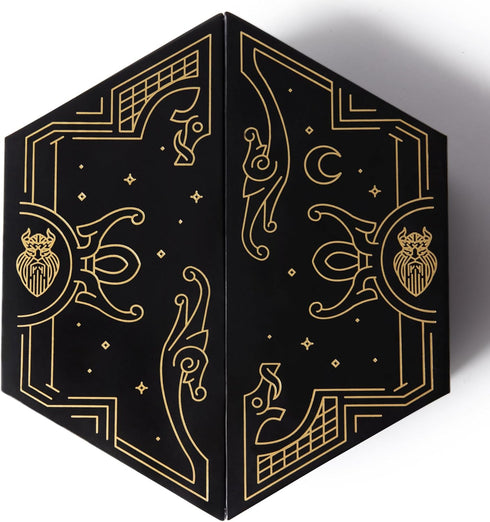 HEIMDALLR Liquid Core Dice Set with First Ever LED Display Case - 7-PC Hand-Painted DND Dice Set with Gift Box