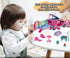 Doll Camper Van Playset for Girls, Portable Doll Car Play with Doll Furniture, Pool & Accessories