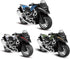 Diecast Motorcycle Toy - Pull Back Cars with Sound and Light for Boys Age 3-9 (White)
