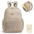 Backpack 16 Mommy Backpack Miss Fong Diaper Bag - Quilted Travel Baby Bag with Changing Pad, Pockets, Waterproof, Large