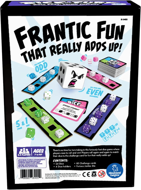 Educational Insights Dice of Fury Fast Paced Family Dice Game, Toy Gift for Boys & Girls, Teens & Adults, Ages 7-99
