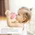 Childlike Behavior Anti Colic Baby Bottles Gift Box Set, 5oz & 8oz Bottles, Detachable Handles, Pink