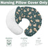 Sleeping Spring Animals Nursing Pillow Covers for Boy Girl Bear Deer Bunny Floral Leaves Nursery Pillow Slipcover