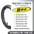 Premium 12.5'' x 1.75/2.25 Explosion Proof Front Inner Tire Tube for BOB Revolution Strollers, 2 Pack, Steerling Tire